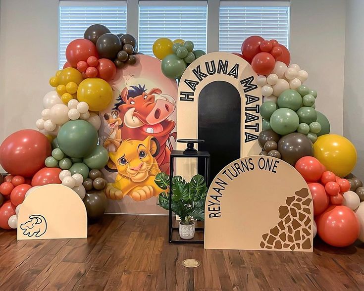 Lion King Birthday Backdrop