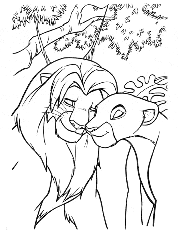 Lion King Coloring Page