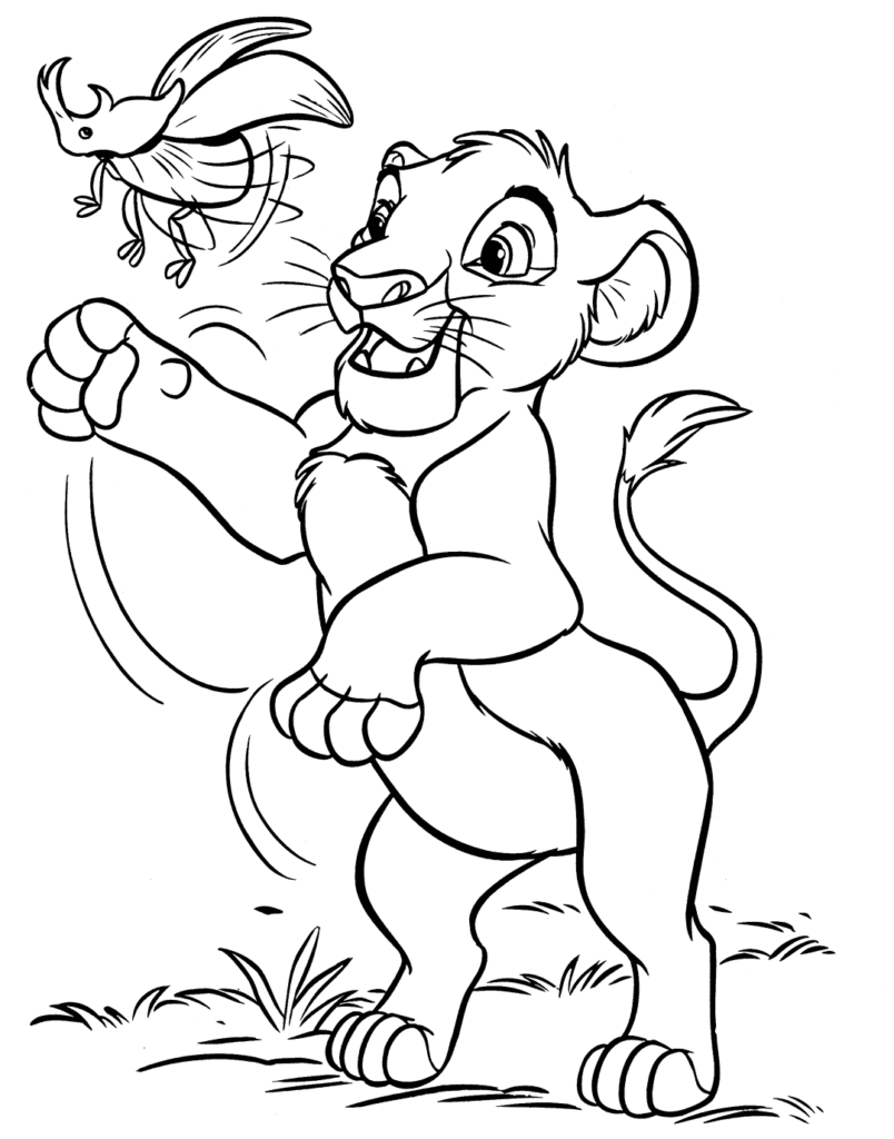 Lion King Coloring Page