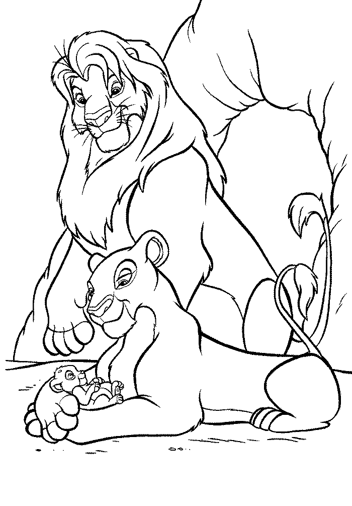 Lion King Coloring Page