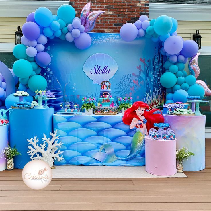 Little Mermaid Birthday Party Decor (1)