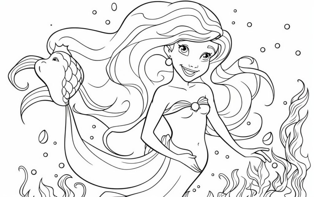 Little Mermaid Coloring Pages