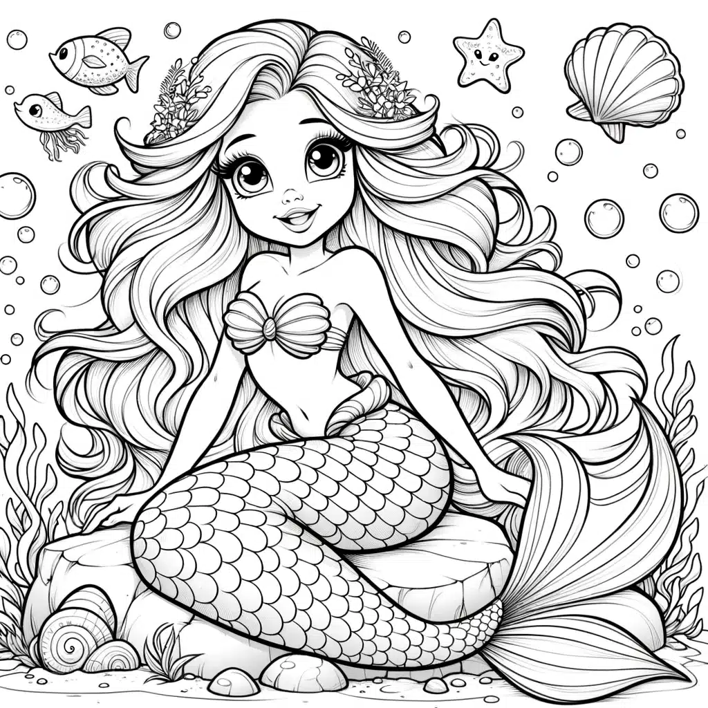 Little Mermaid Coloring Pages