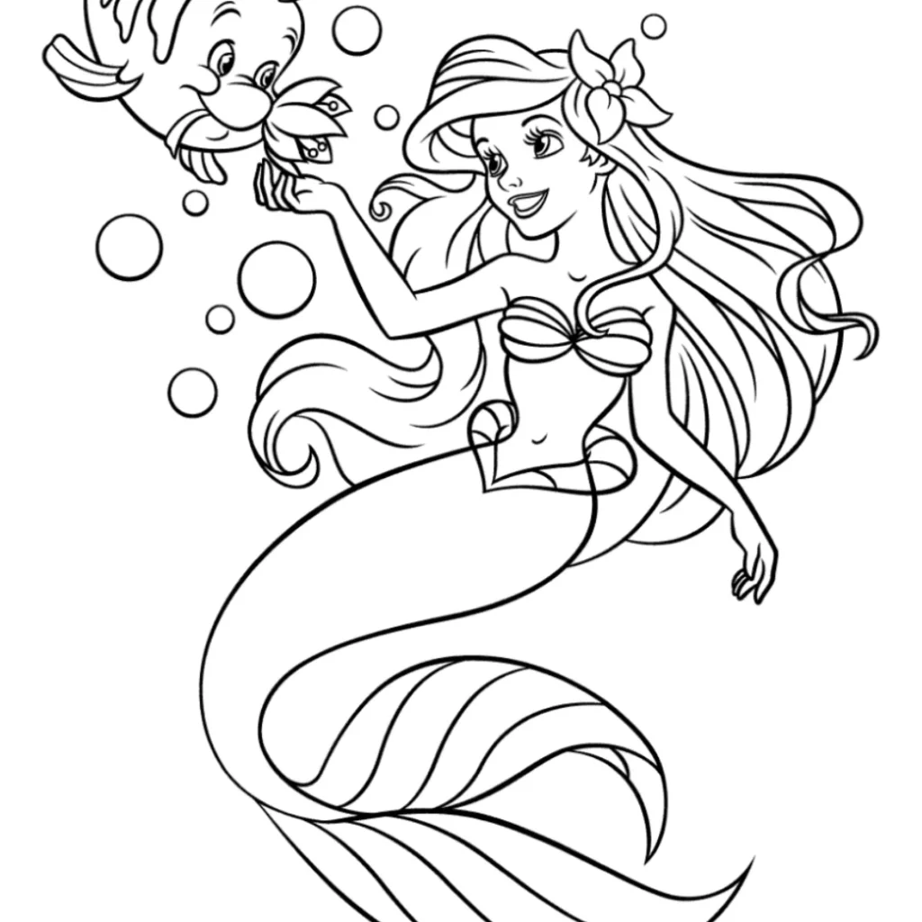 Little Mermaid Coloring Pages