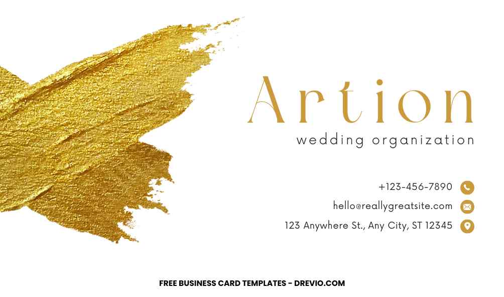 FREE Editable Luxury Gold Foil Business Card Template