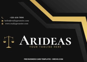 FREE Editable Luxury Gold and Black Business Card