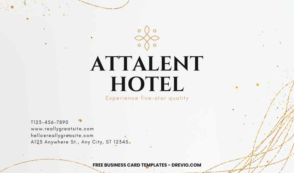 FREE Editable Luxury Golden Lines Business Card 