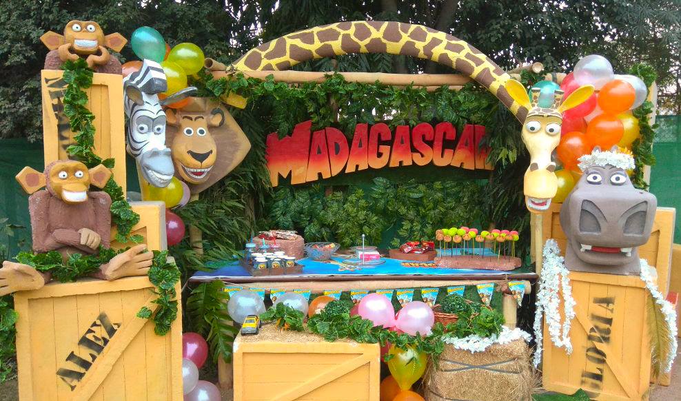 Madagascar Birthday Dessert Table