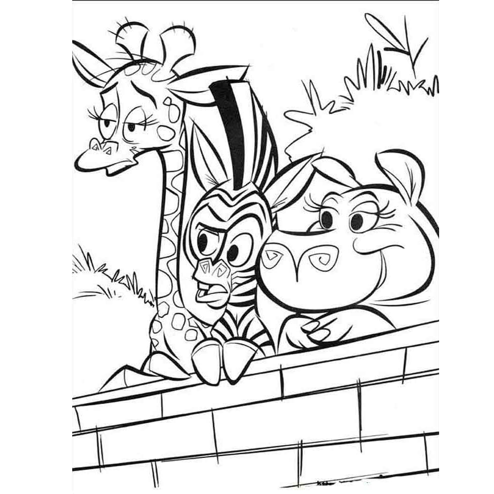 Madagascar Coloring Page