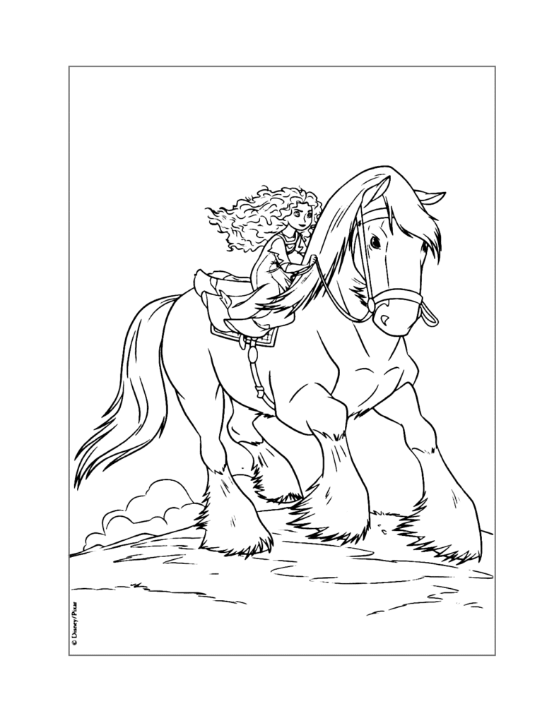 Merida Brave Coloring Page