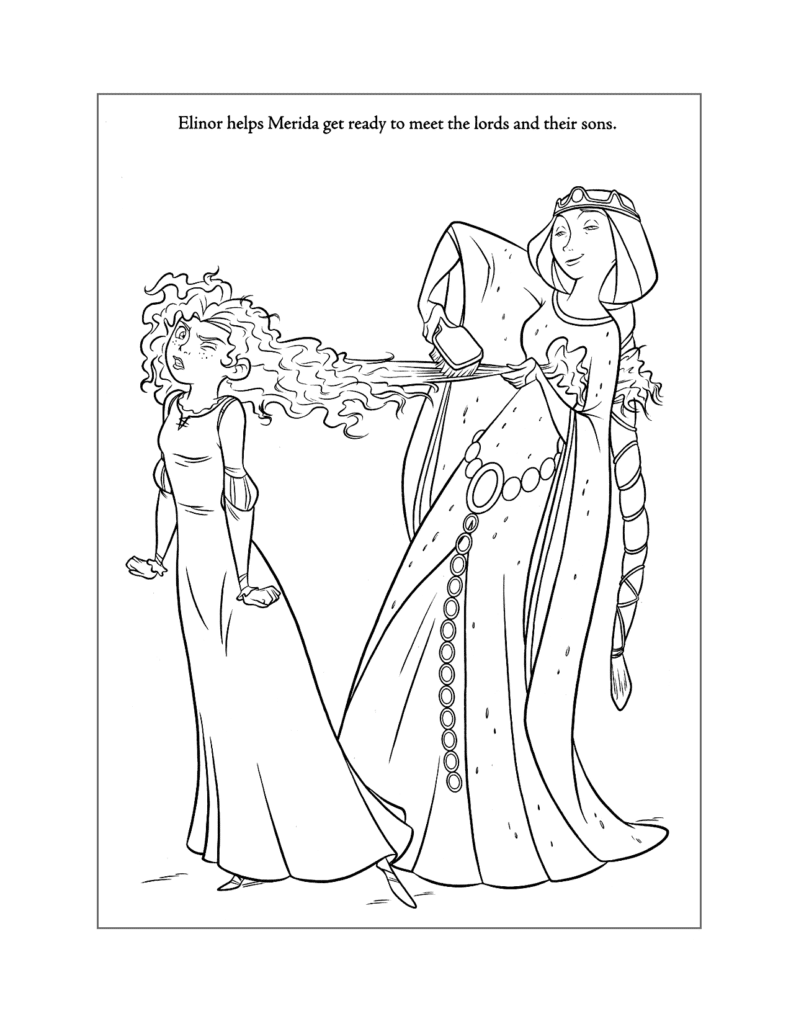 Merida Brave Coloring Page