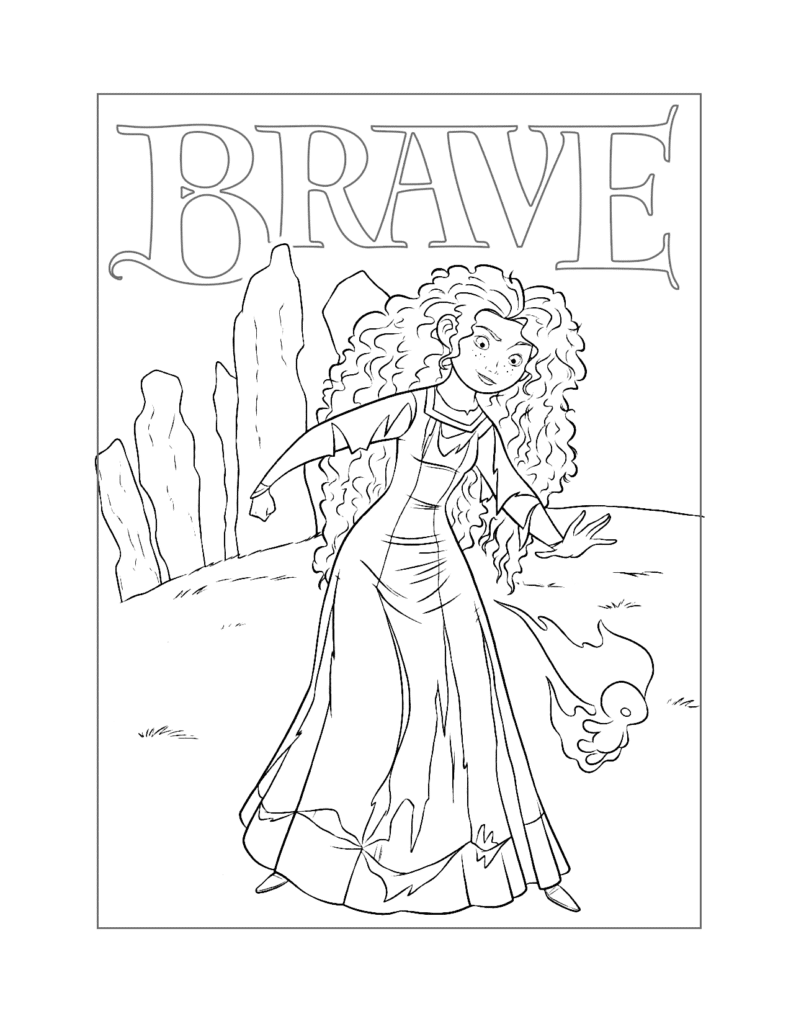 Merida Brave Coloring Page