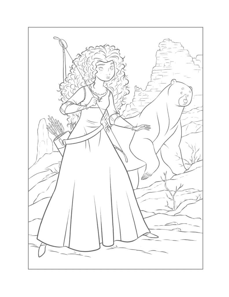 Merida Brave Coloring Page