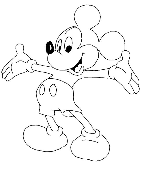 Mickey Mouse Coloring Page