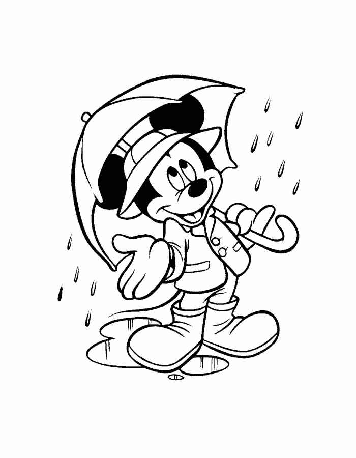 Mickey Mouse Coloring Page