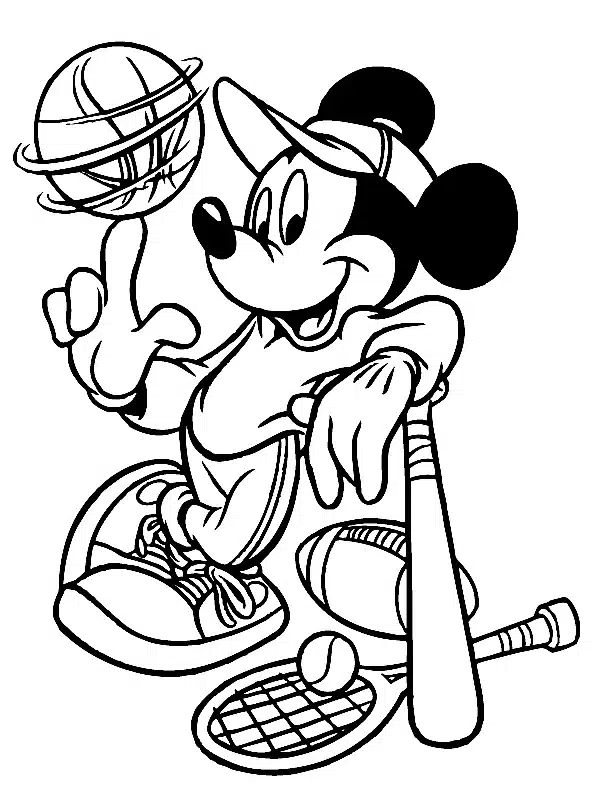 Mickey Mouse Coloring Page