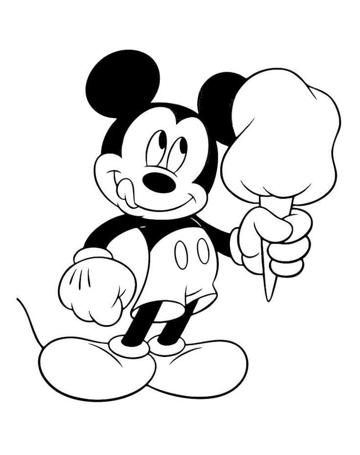 Mickey Mouse Coloring Page