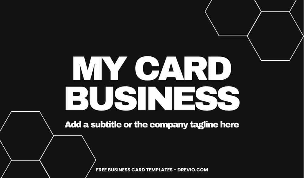 FREE Editable Minimalist Black and White Business Card