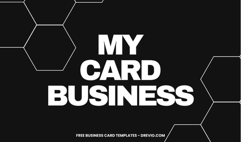 FREE Editable Minimalist Black and White Business Card