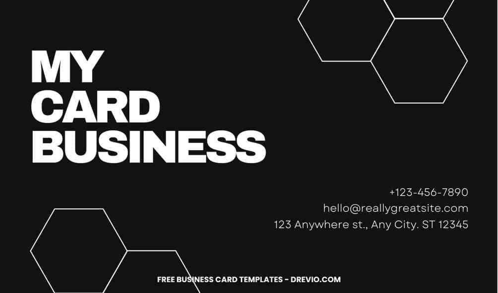 FREE Editable Minimalist Black and White Business Card