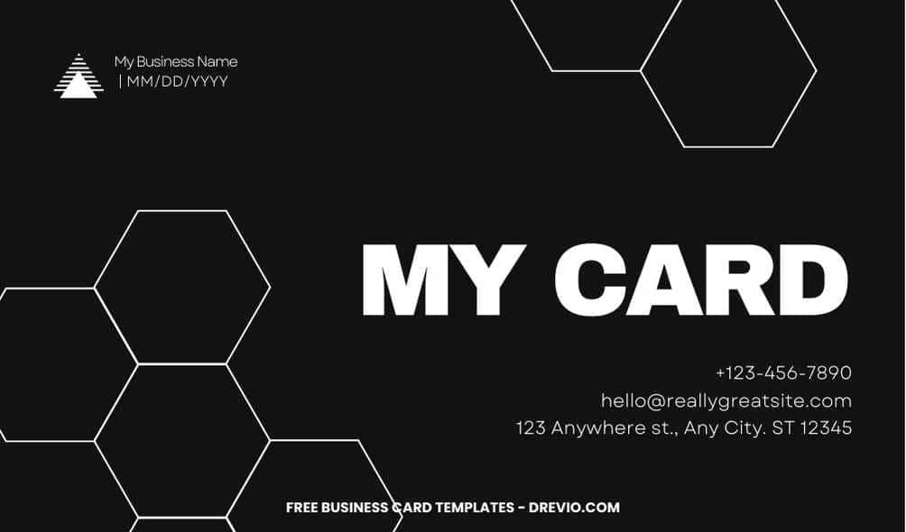 FREE Editable Minimalist Black and White Business Card