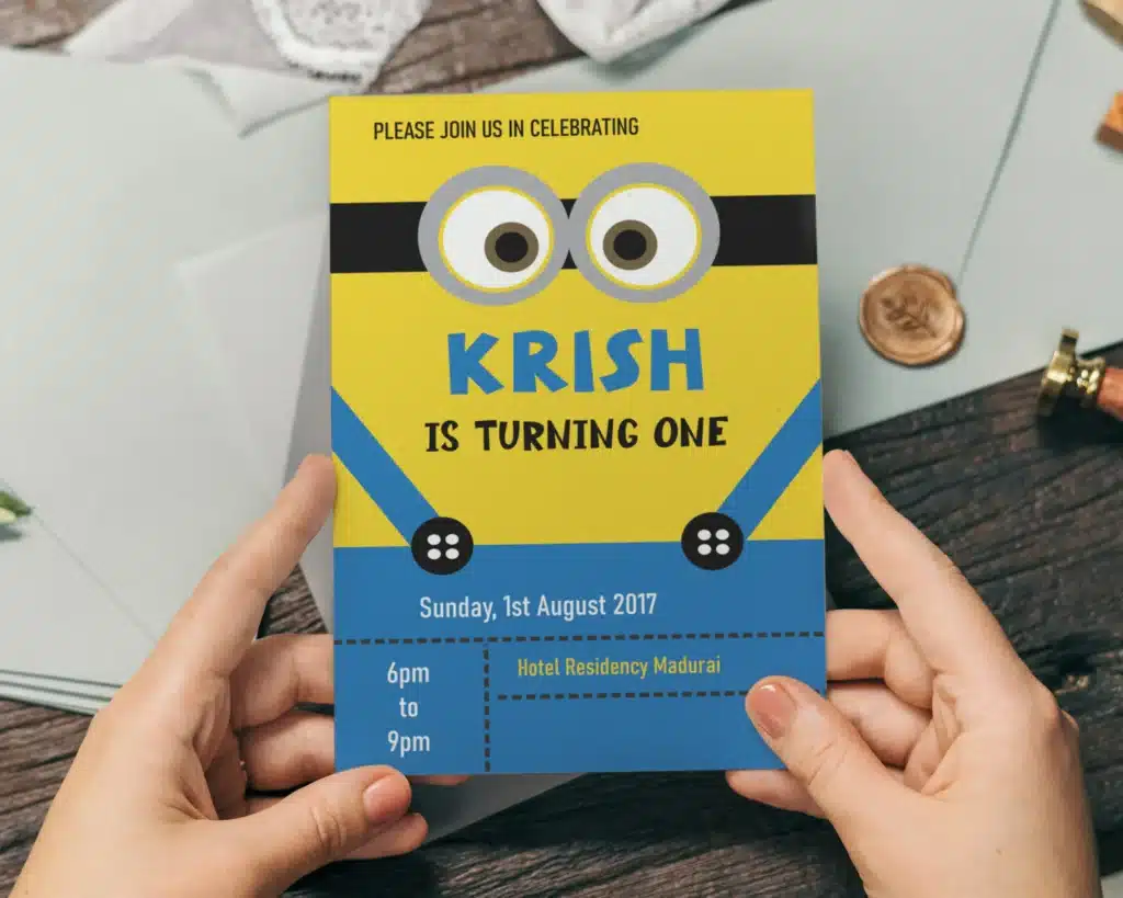 Minions Birthday Invitations