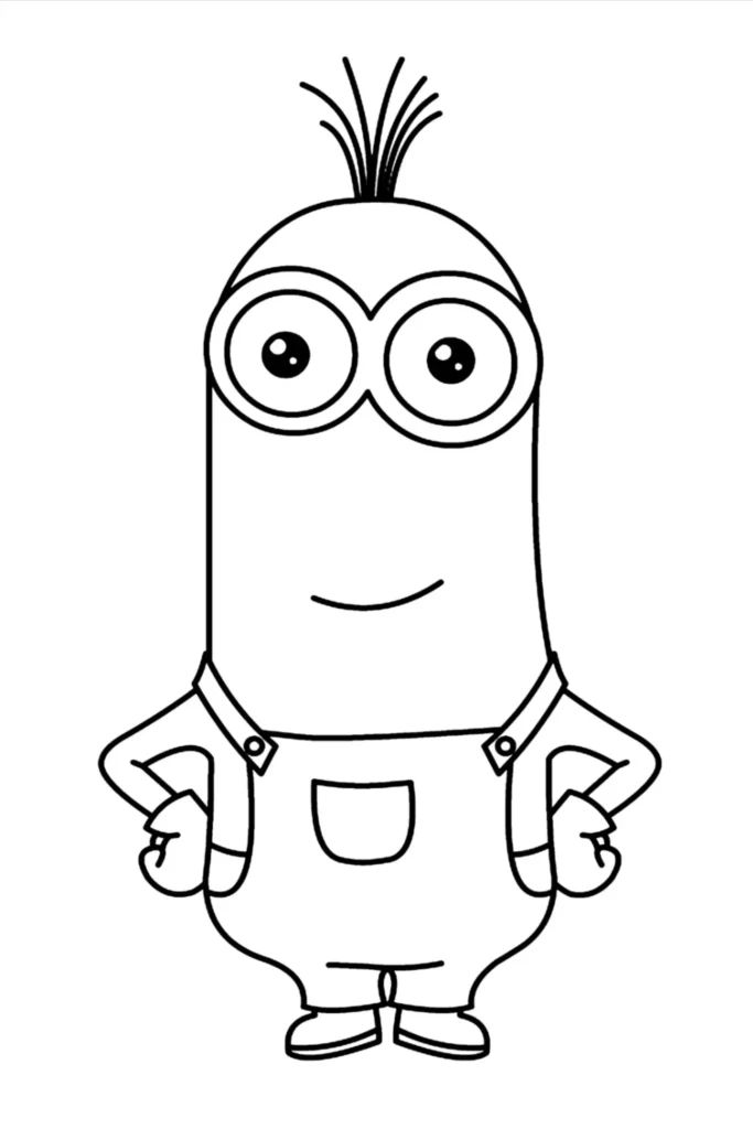 Minions Coloring Page