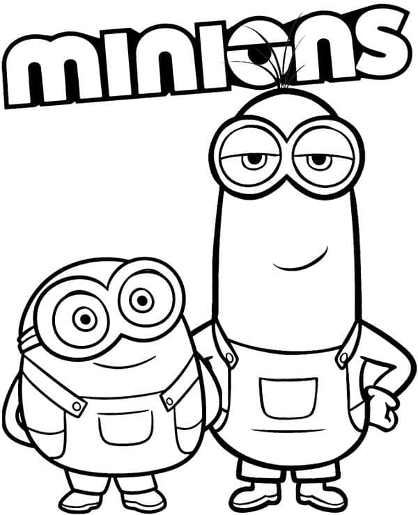 Minions Coloring Page