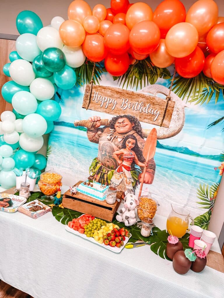 Moana Birthday Dessert Table