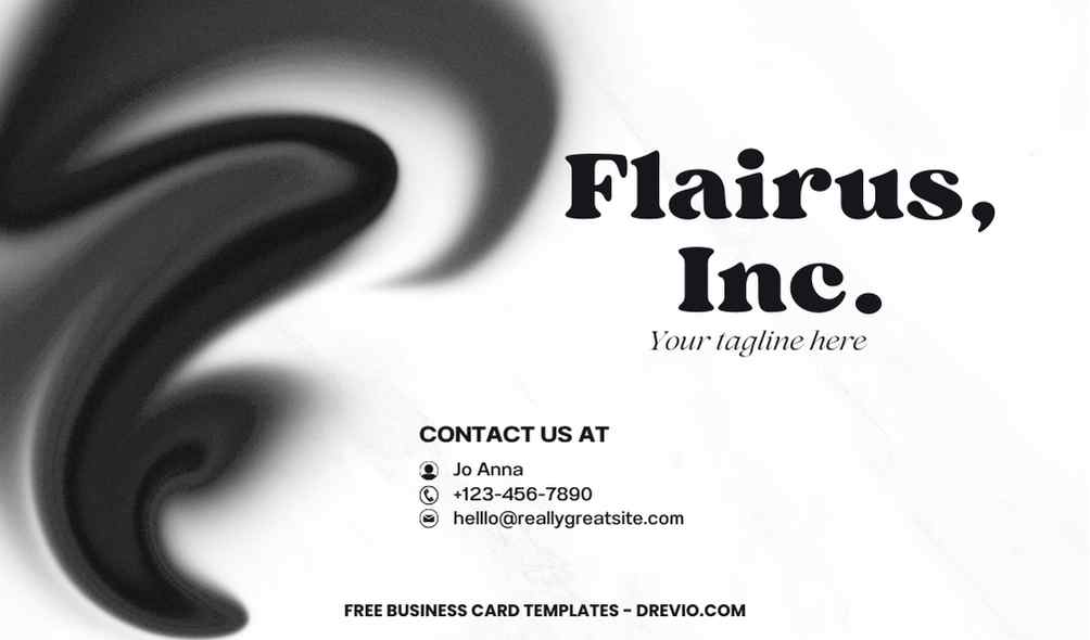 FREE Editable Modern And Sleek Business Card
