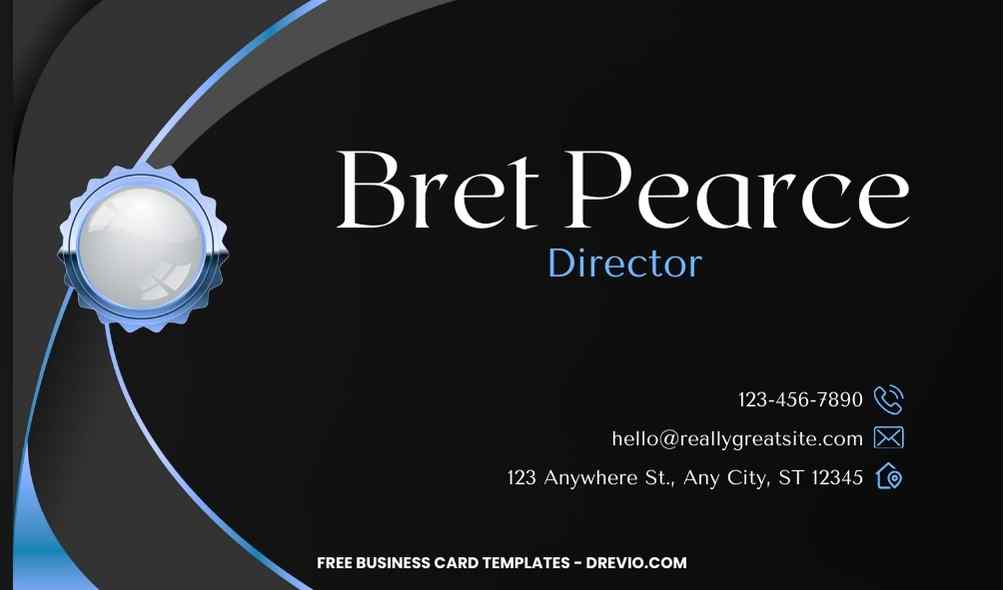 FREE Editable Modern Striped Business Card