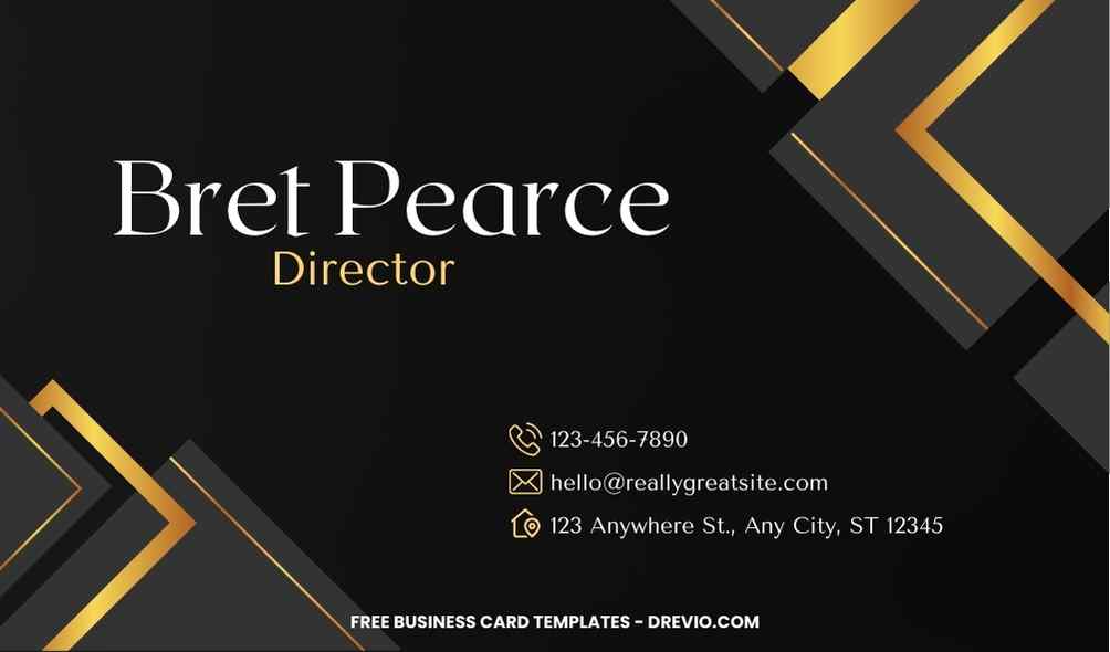 FREE Editable Modern Striped Business Card