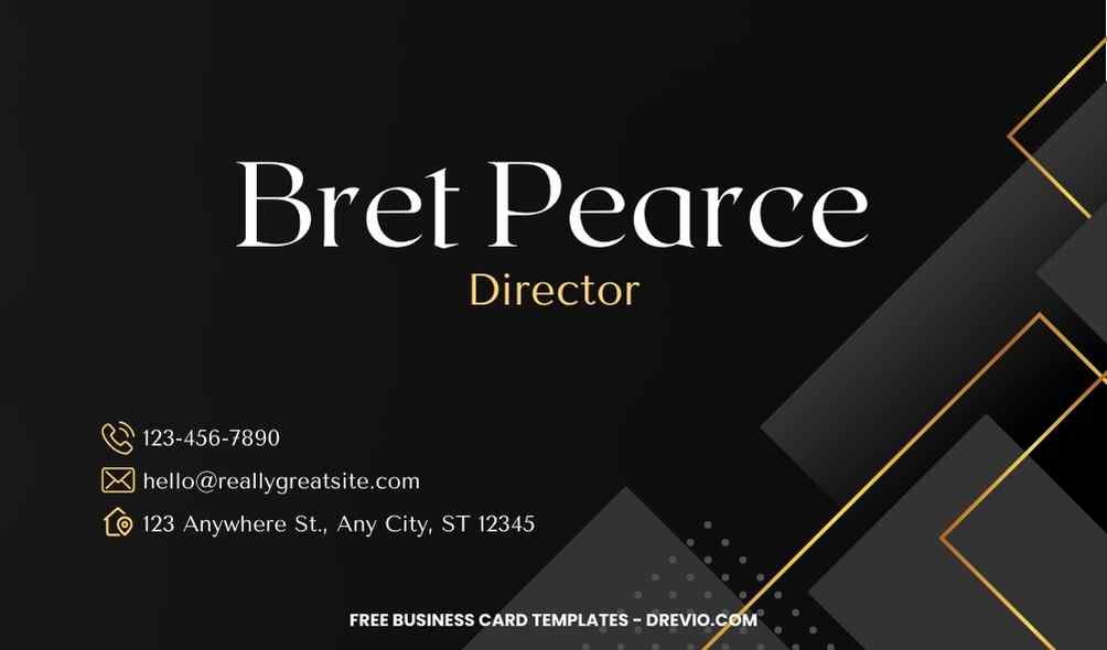 FREE Editable Modern Striped Business Card