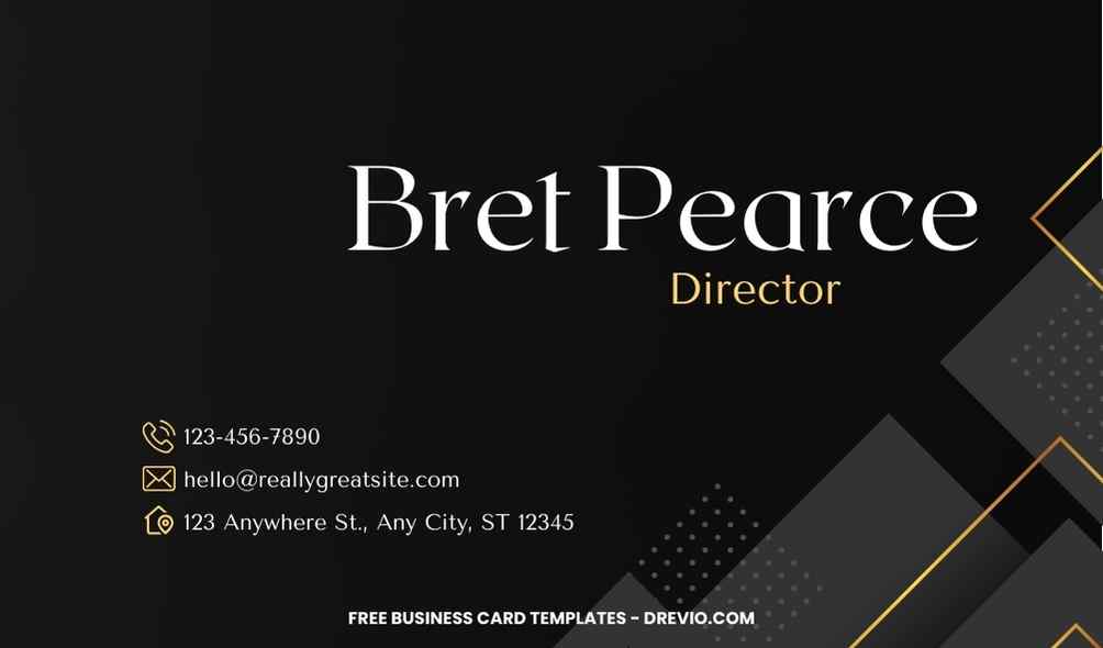 FREE Editable Modern Striped Business Card