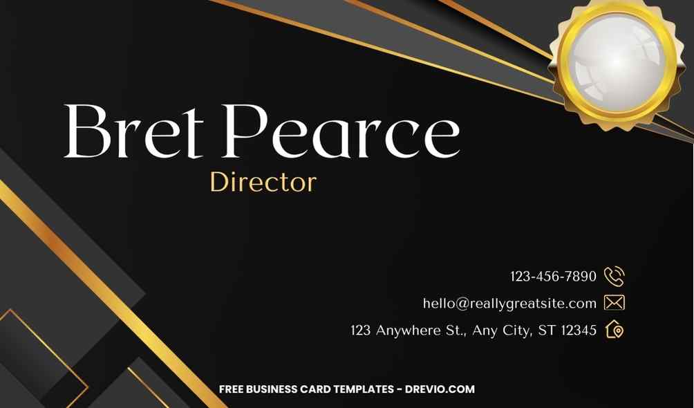 FREE Editable Modern Striped Business Card