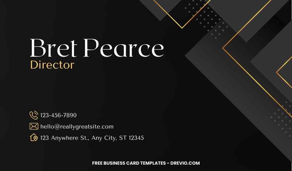 FREE Editable Modern Striped Business Card