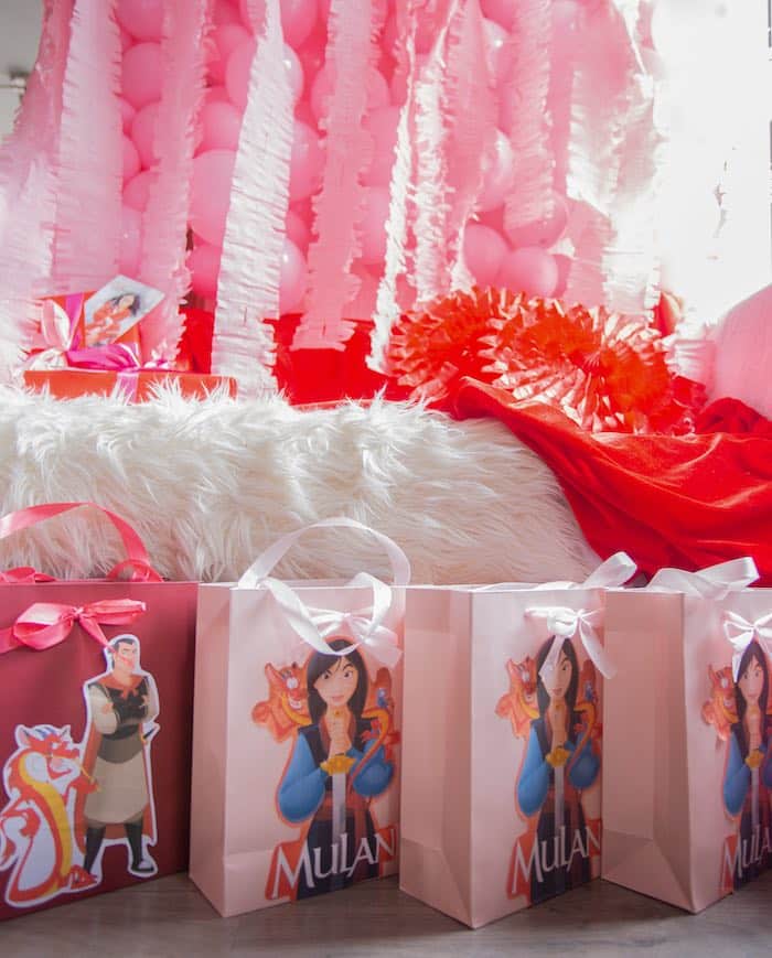 Mulan Birthday Favors