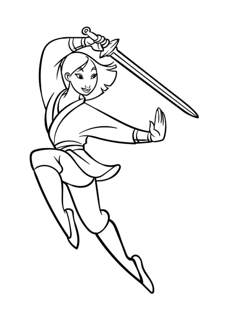 Mulan Coloring Pages