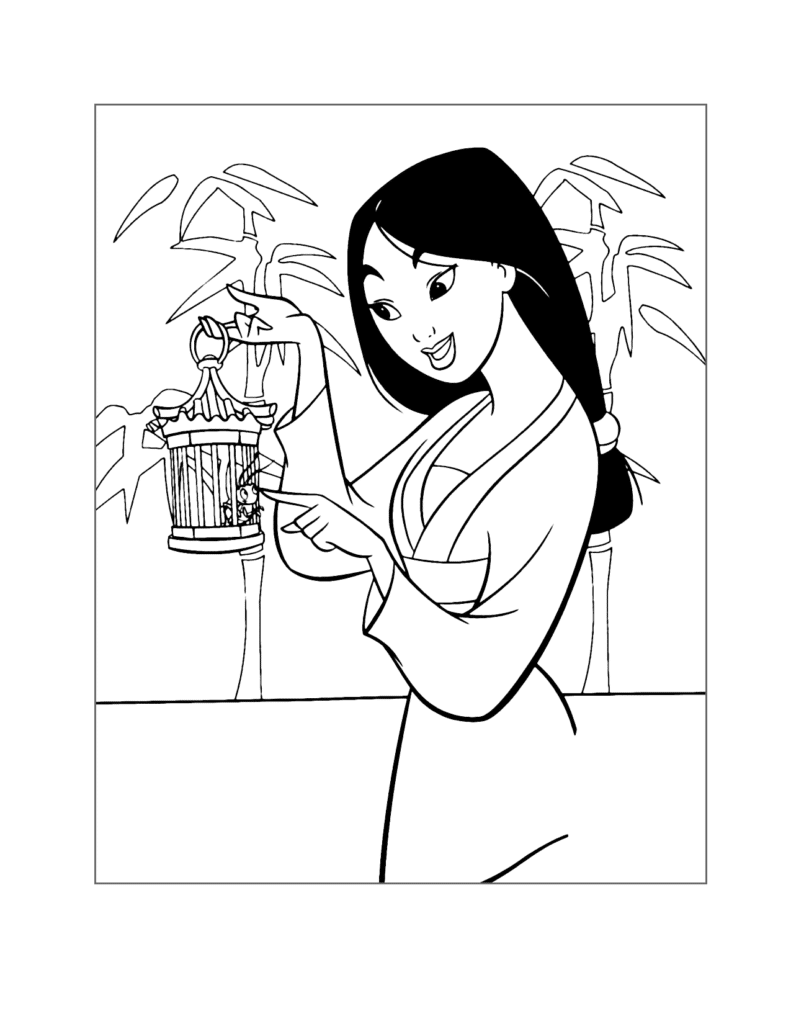 Mulan Coloring Pages