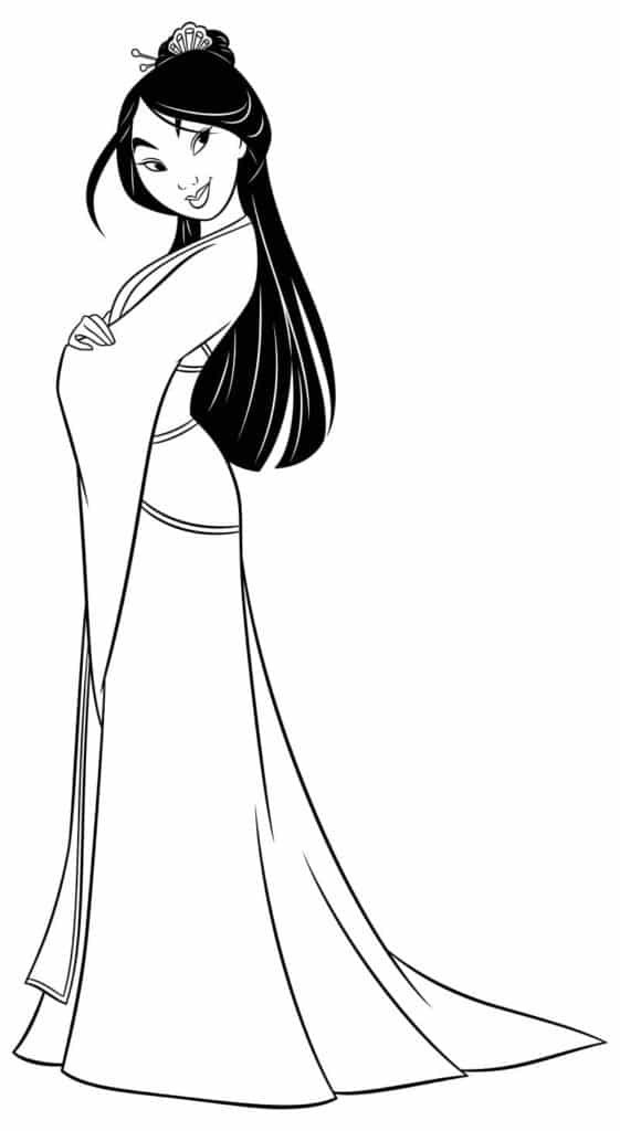 Mulan Coloring Pages