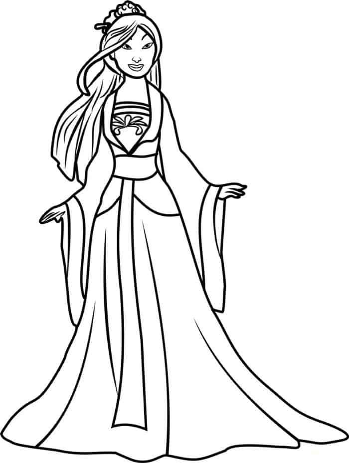 Mulan Coloring Pages