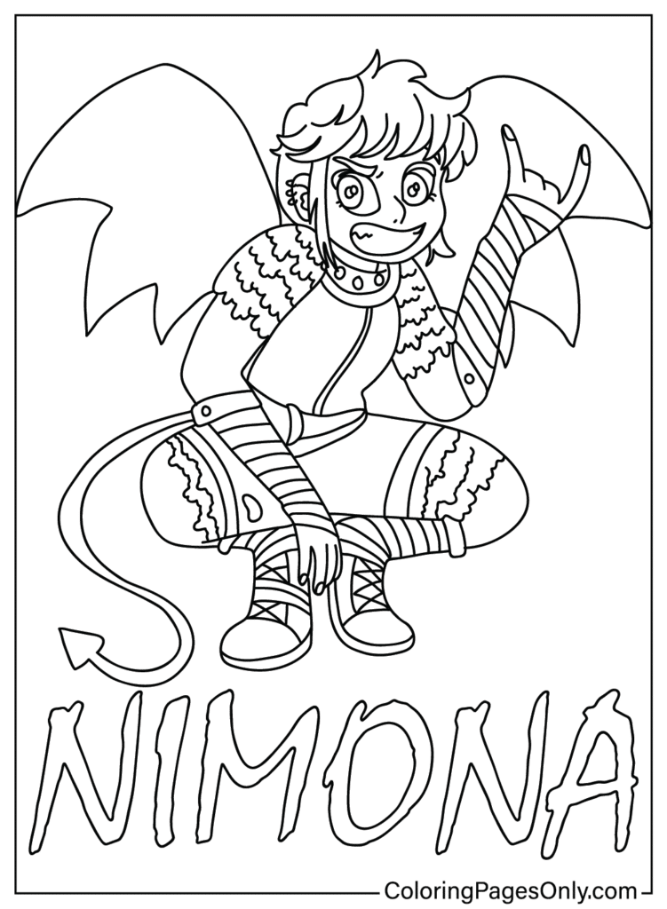 Nimona Coloring Pages