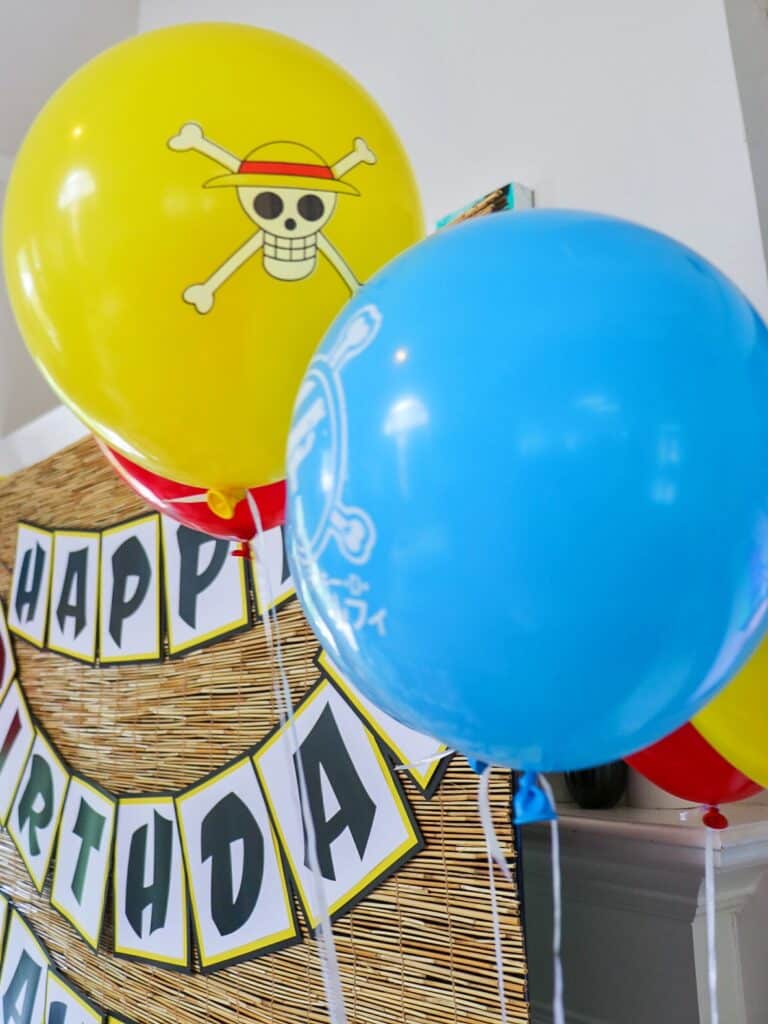 One Piece Birthday Party Balloons