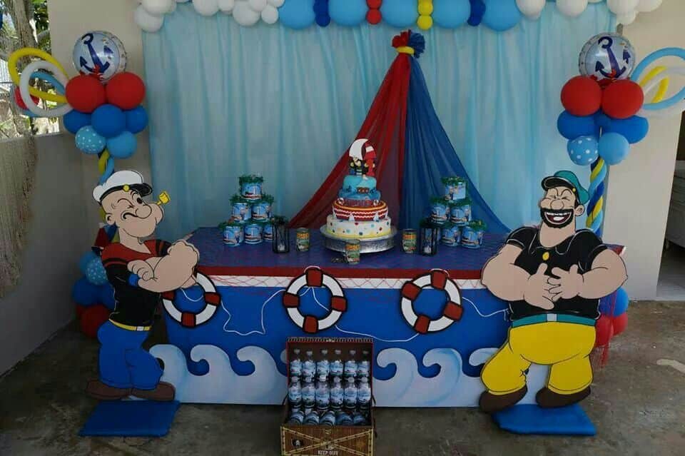 Popeye Birthday Dessert Table