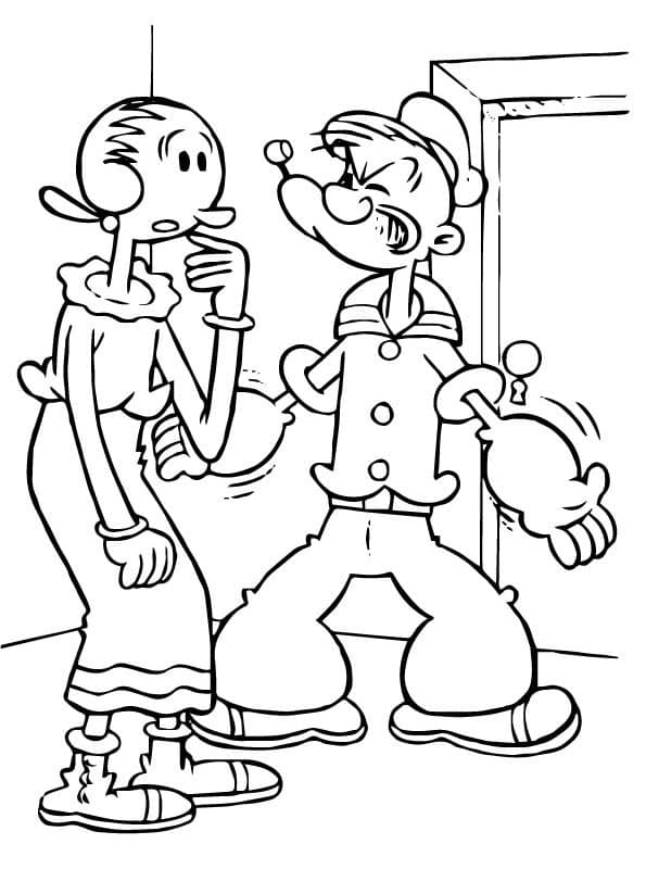 Popeye Coloring Page