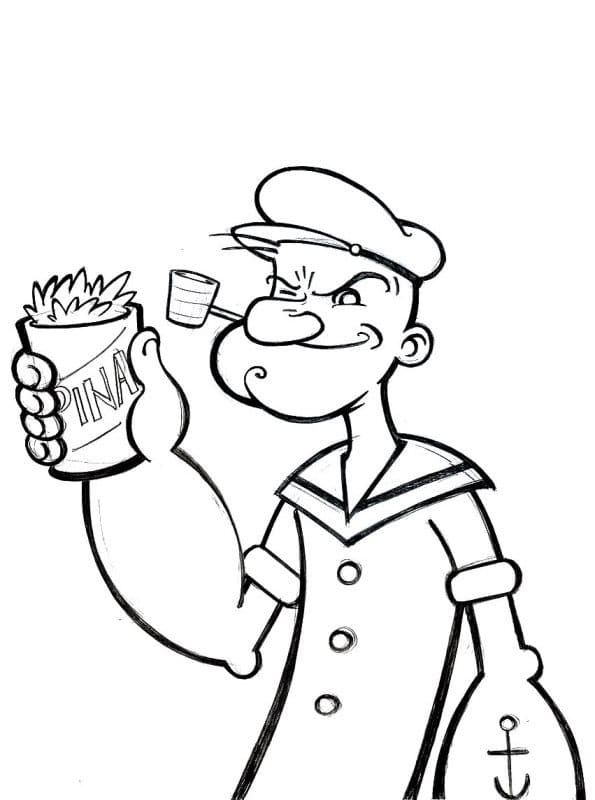 Popeye Coloring Page