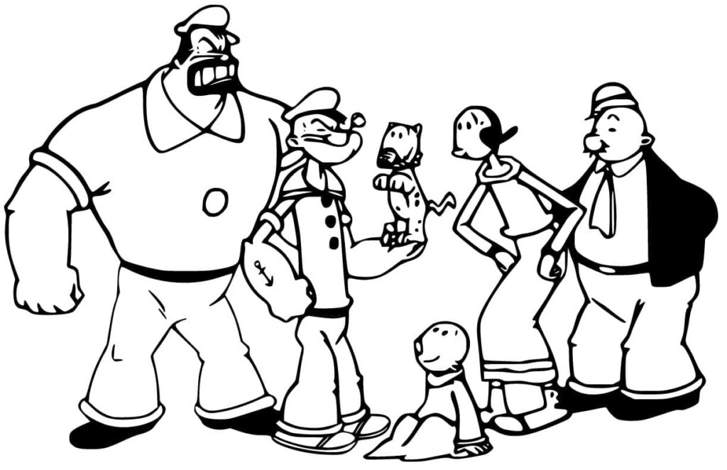 Popeye Coloring Page