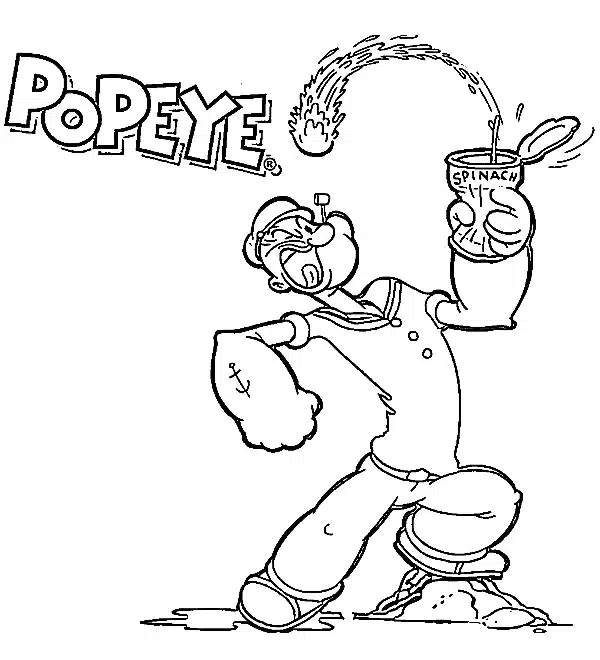 Popeye Coloring Page