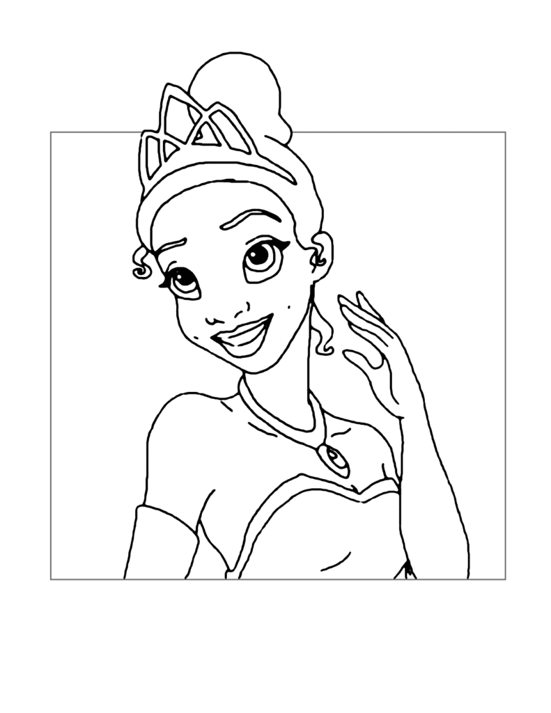 Princess Tiana Coloring Page