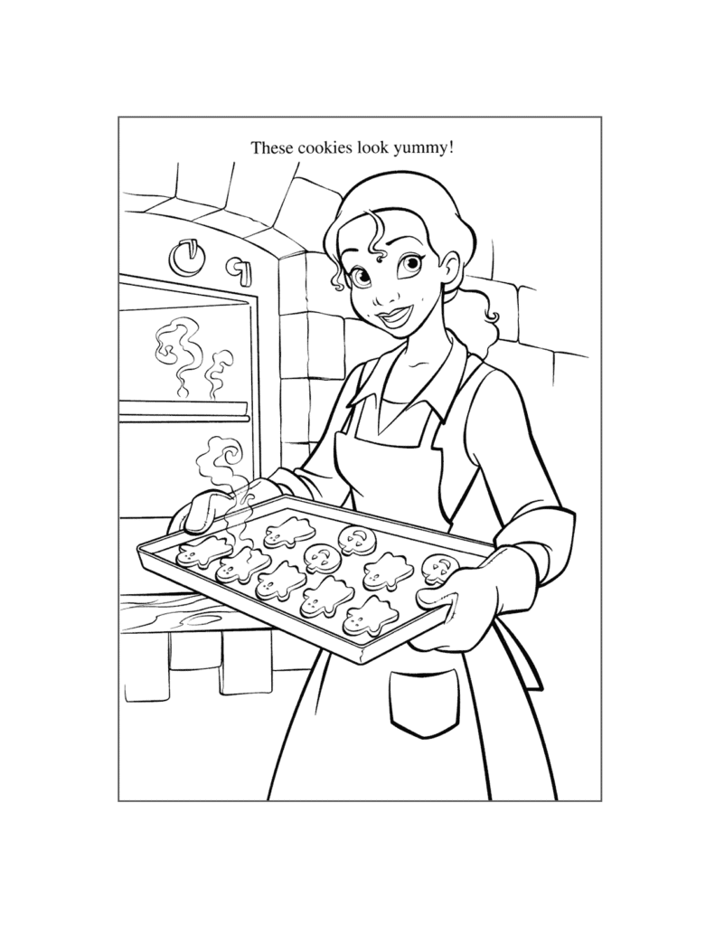 Princess Tiana Coloring Page